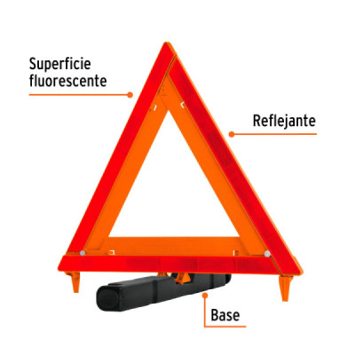 Triangulo Reflectivo De Seguridad 44 Cm Plegable Con Estuche Truper (TRISE-435) Triangulo Reflectivo De Seguridad 44 Cm Plegable Con Estuche Truper (TRISE-435)