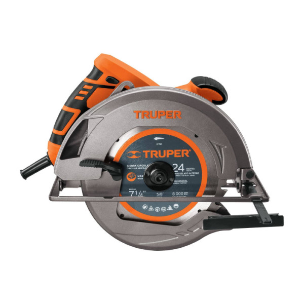 Sierra Circular Profesional 1500 W De 7.1/4" Con Accesorios Truper (SICI-7-1/4A3)