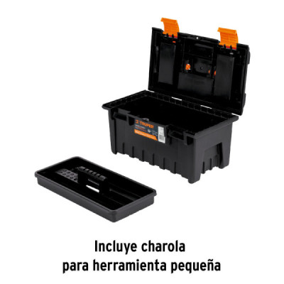 Caja De Herramientas De 27 Cm Con Charola Y Compartimientos Truper (CHA-19NC)