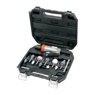 Mini Esmeril De 1/4" Neumático, Accesorios Incluidos Truper