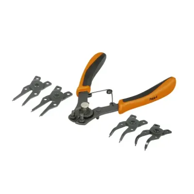 Alicate De 6" Para Anillos De Retención, Incluye 4 Cabezas Truper