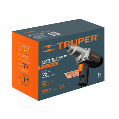 Pistola De Impacto Eléctrica Industrial De 1/2", 900 W Truper (IMP-1/2N)