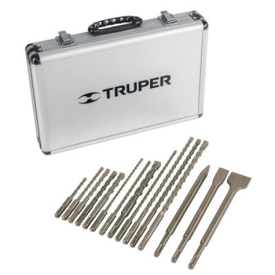 Juego De Brocas Y Cinceles Sds Plus De 15 Piezas Con Estuche Truper (JSDS-15)