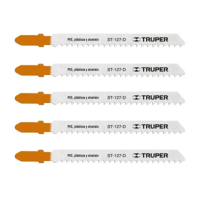 5 Seguetas Tipo T De 10 Cm, 8 Dpp, Corte Recto Y Estándar Truper