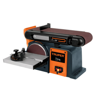 Lijadora De Banda Y Disco Profesional De 4" X 6", 1/2 Hp Truper (PUL-4X6T)