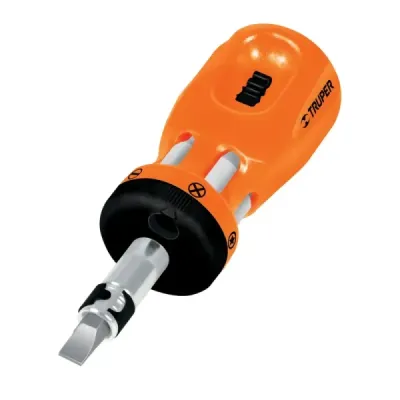 Juego De 12 Puntas Con Destornillador Ratchet Tipo Tatamaco Truper