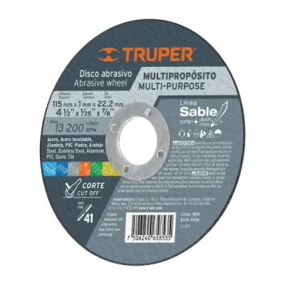 Disco Corte Extrafino Multiproposito De 4.1/2" Truper