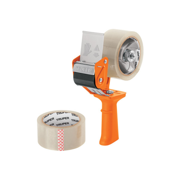 Dispensador De Cinta Ancha Con Cortador, Incluye 2 Cintas Truper (DESP-CE)