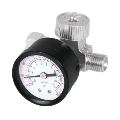 Regulador De Aire De 160 Psi Con Manómetro Para Compresor Truper
