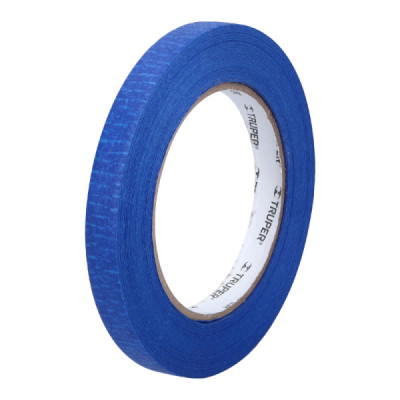 Cinta De Enmascarar Para Pintar Color Azul De 50 Mt X 12 Mm Truper (MSK-1/2A)