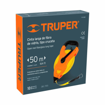 Cinta Métrica O Decámetro De 50 Metros En Fibra De Vidrio Truper (TFC-50ME) Cinta Métrica O Decámetro De 50 Metros En Fibra De Vidrio Truper (TFC-50ME)