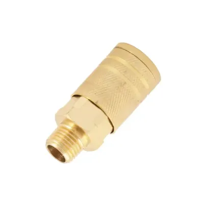 Acoplador Rápido De Latón Macho Toolcraft De 1/4 Npt