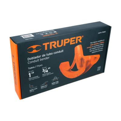 Doblador De Tubo De 1" Y 3/4" Conduit Con Pedal Ancho Truper (DOTU-75100)