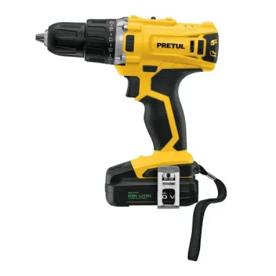 Taladro Inalámbrico De 1/2", Torque 33 Nm, 20 V + Accesorios Pretul