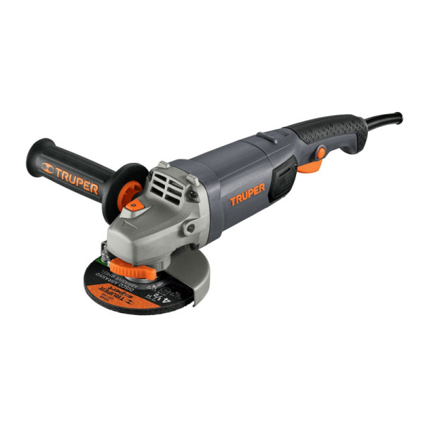 Pulidora Angular De 4.1/2" Industrial, 1.250 W, 11.000 Rpm Truper (ESMA-4512N)