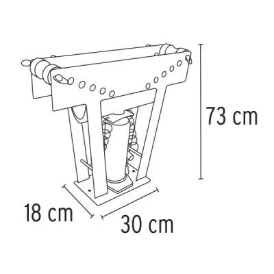 Doblador De Tubo Hidráulico Tubo De 1/2" A 3" 16 Toneladas Truper (DTH-16)