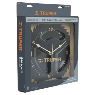 Reloj De Pared Truper 24 Cm Con Cuerpo En Lámina De Acero