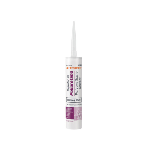 Sellador De Poliuretano Blanco 280 Ml Truper Resiste Humedad (SEPO-280B)