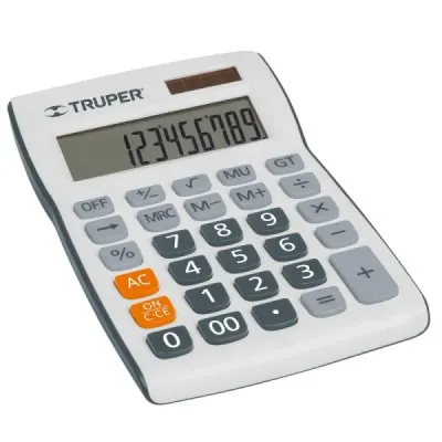Calculadora De 19 Cm X 13 Cm Para Oficina, Negocio Y Hogar Truper