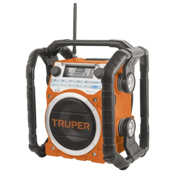 Parlante Radio Bluetooth 24 W Truper Con Barras Protectoras (RADIO - 62050)