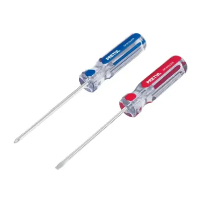 Juego De 2 Destornillares De 1/4", Mango De Pvc Pretul