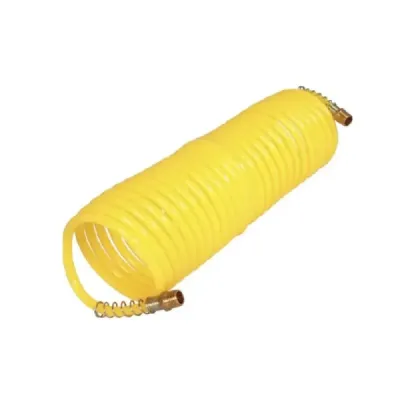 Manguera Tipo Resorte 15 M X 1/4' Toolcraft Para Compresor