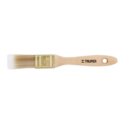 Brocha De 1" Con Cerdas Sintéticas Y Mango De Madera Truper (BRT-1S)