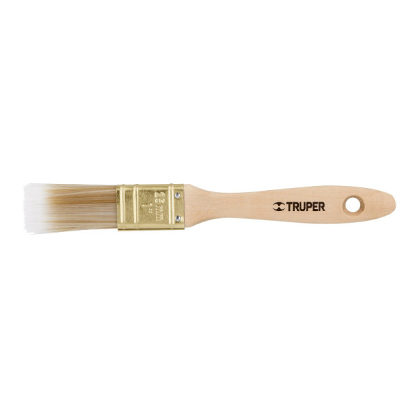 Brocha De 1" Con Cerdas Sintéticas Y Mango De Madera Truper (BRT-1S)