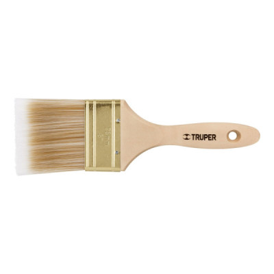Brocha De 3" Con Cerdas Sintéticas Y Mango De Madera Truper (BRT-3S)