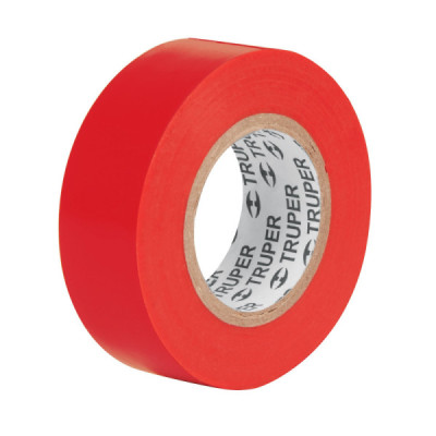 Cinta De Aislar Profesional De Pvc Roja De 9 M X 19 Mm Truper (M-22R)