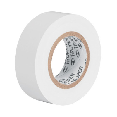 Cinta De Aislar Profesional De Pvc Blanca De 9 M X 19 Mm Truper (M-22B)