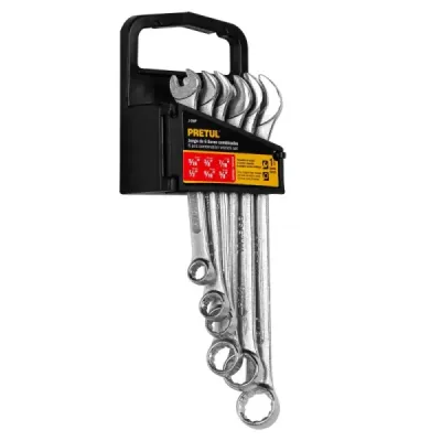 Juego De 6 Llaves Mixtas 5/16" Hasta 5/8", Incluye Estuche Pretul