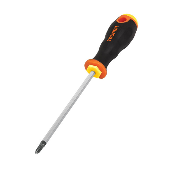 Destornillador De Gabinete 1/8" X 8", Comfort Grip Truper (DG-1/8X8B)