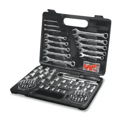 Juego De Herramientas Con 71 Piezas, Cuadrante 1/4" Y 3/8" Pretul