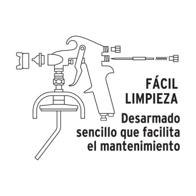 Pistola Para Pintar De Succión 1000 Ml, Boquilla 1.5 Mm Truper (PIPI-210)