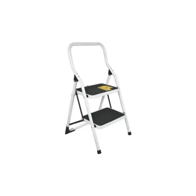 Escalera Tubular Plegable De 2 Peldaños Antideslizantes Pretul