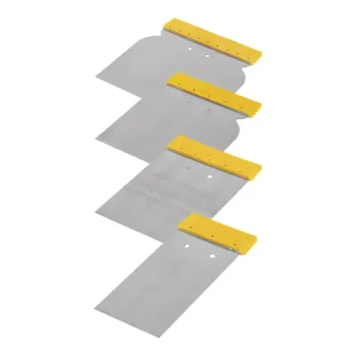 Set De 4 Raspadores Con Hojas De Acero De Alta Flexibilidad Pretul