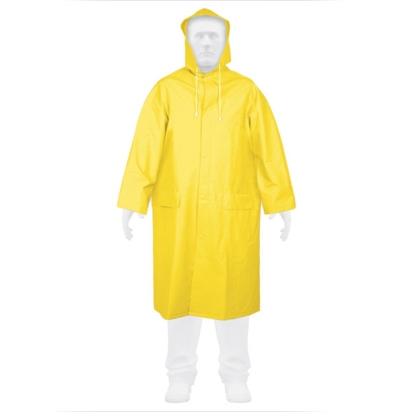 Capa Impermeable Amarilla De Pvc Con Capucha, Talla M Truper (IMPER-M)