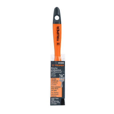 Brocha De 1/2" Con Mango De Plástico, Uso Profesional Truper (BRT-1/2)