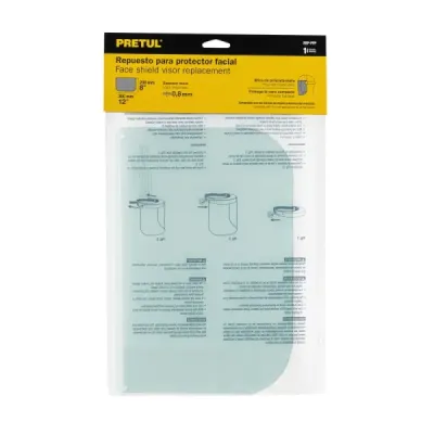 Mica Protectora De Policarbonato Para Careta Pretul Pf-500p