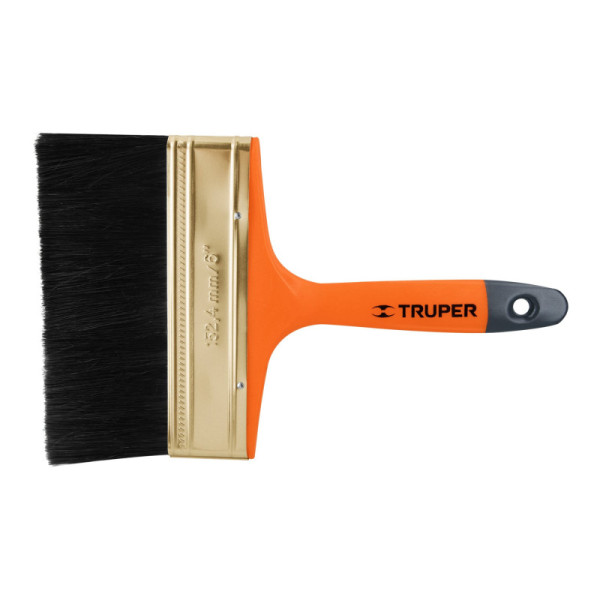 Brocha De 6" Con Mango De Plástico, Uso Profesional Truper (BRT-6)