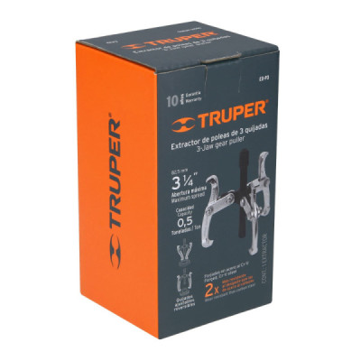 Extractor Reversible De 3 Brazos, 0.5 Toneladas, Abre 83 Mm Truper (EX-P3)