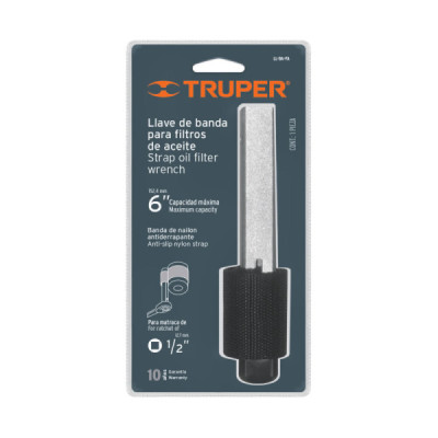 Llave De Banda De Nylon Para Filtro De Aceite, Hasta 152 Mm Truper (LL-BA-FA)