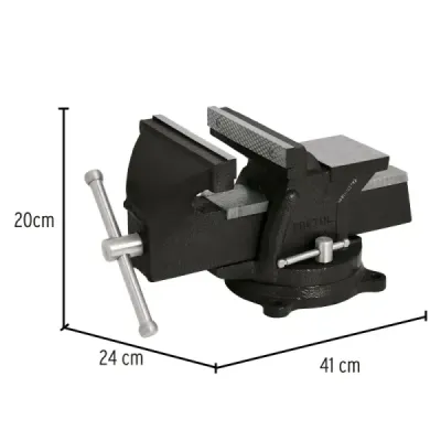 Prensa De Banco 8" Giratoria 360°, Apertura 6" (15 Cm) Pretul
