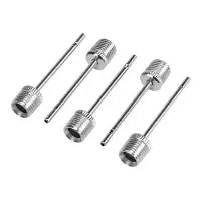 Kit De 5 Válvulas Para Inflar Balones En Acero Inoxidable Pretul