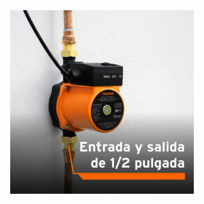 Bomba Presurizadora De Agua, 1/6 Hp, Bajo Consumo De Energía Truper (PRE-1/6)