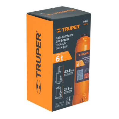 Gato Botella 6 Toneladas Para Uso Vertical Y Horizontal Truper (GAT-6)