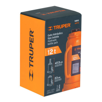 Gato Botella 12 Toneladas Para Uso Vertical Y Horizontal Truper (GAT-12)