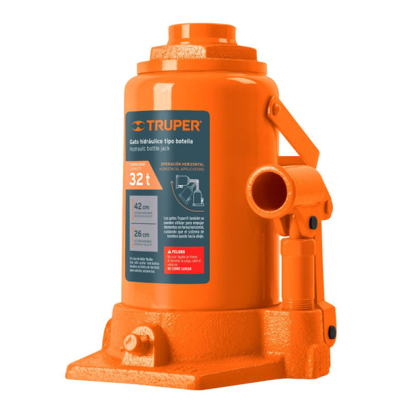 Gato Botella 32 Toneladas Para Uso Vertical Y Horizontal Truper (GAT-32)