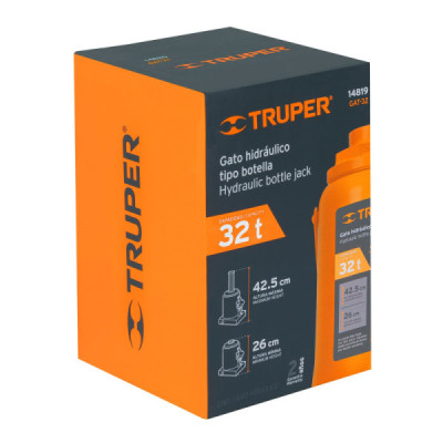 Gato Botella 32 Toneladas Para Uso Vertical Y Horizontal Truper (GAT-32)